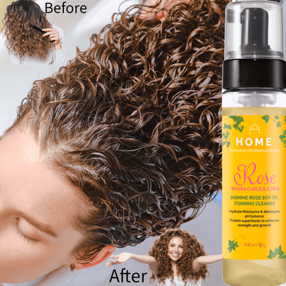 Rose Curls & Coils  Protein Oil Foaming Shampoo Cleanse